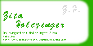 zita holczinger business card